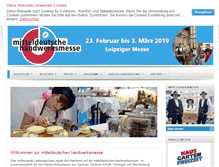 Tablet Screenshot of handwerksmesse-leipzig.de